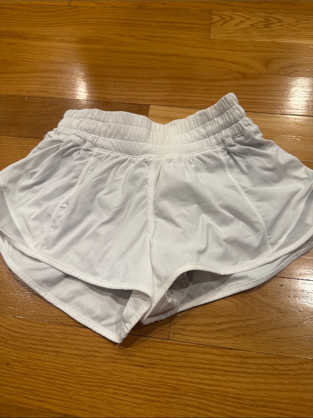 Lululemon white short size 2 .